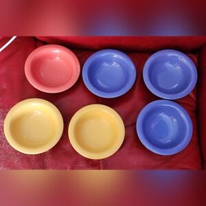 G.E.T MELAMINE BOWLS Texas  HS-454 Lot of  6 Multi color BENIFITS CHARITY